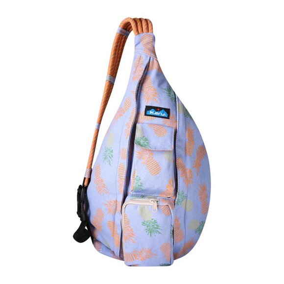 NWT Kavu Rope Bag Canvas Sling Backpack Pineapple Pirouette Pastel Unisex 20x11 - Picture 1 of 9
